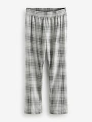 Black/Grey Check Jersey Pyjamas Set 2 Pack - Image 7 of 8