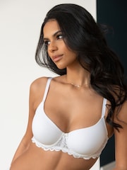Pour Moi White Romance Balconette T-Shirt Bra - Image 3 of 5