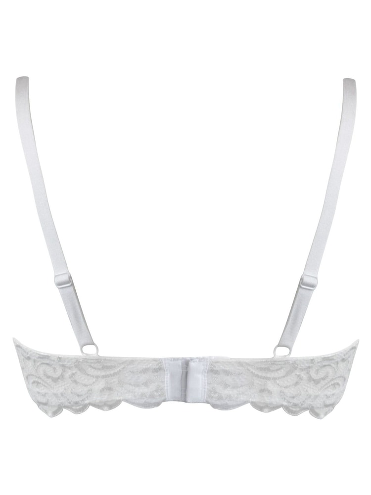 Pour Moi White Romance Balconette T-Shirt Bra - Image 5 of 5
