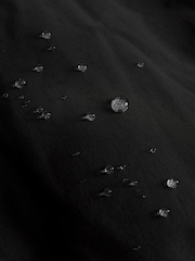 Black Longline Shower Resistant Padded Hooded Coat - Image 7 of 8