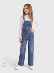 ONLY KIDS Classic Denim Bib Overalls Full-Length Straight-Leg Dungarees - صورة 1 من 7