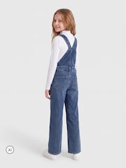 ONLY KIDS Classic Denim Bib Overalls Full-Length Straight-Leg Dungarees - صورة 2 من 7