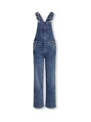ONLY KIDS Classic Denim Bib Overalls Full-Length Straight-Leg Dungarees - صورة 5 من 7