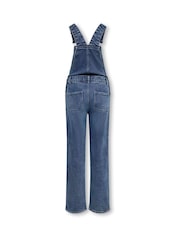 ONLY KIDS Classic Denim Bib Overalls Full-Length Straight-Leg Dungarees - صورة 6 من 7