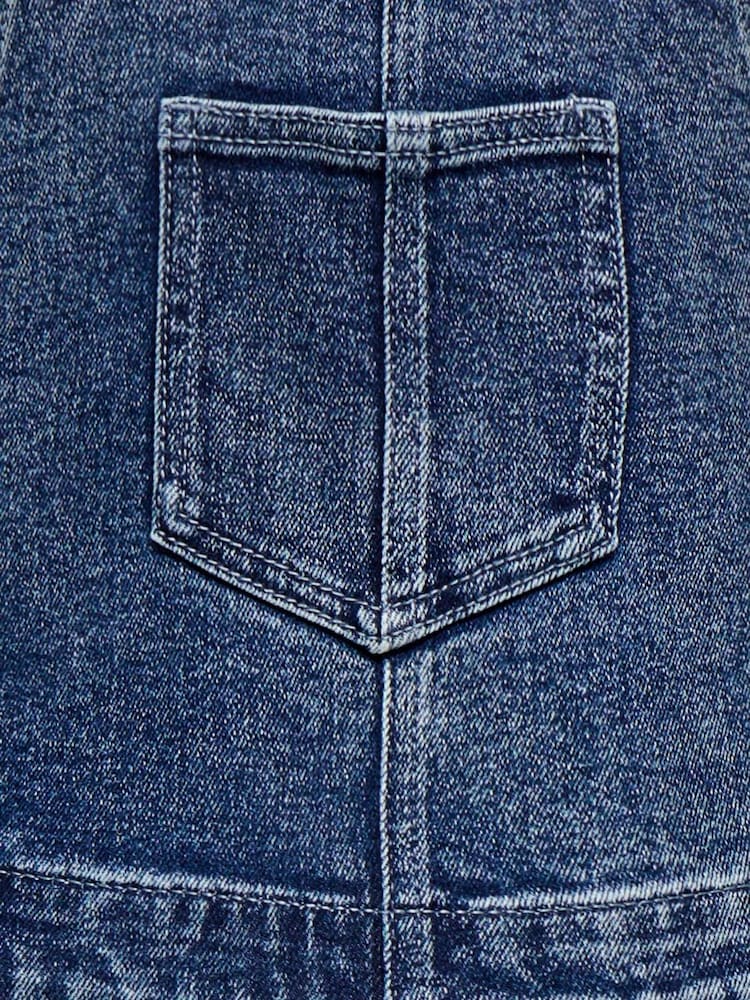 ONLY KIDS Classic Denim Bib Overalls Full-Length Straight-Leg Dungarees - صورة 7 من 7 ONLY KIDS Classic Denim Bib Overalls Full-Length Straight-Leg Dungarees - صورة 7 من 7