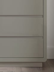 time4sleep Grey Marlow High Gloss Four Drawers Chest - Image 3 of 3