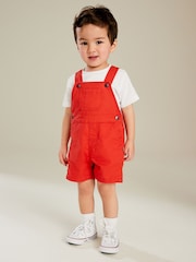 Red Dungarees (3mths-7yrs) - Image 1 of 6