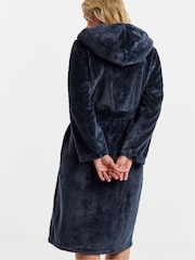 Figleaves Blue Figleaves Luxe Plush Robe - Image 4 of 4