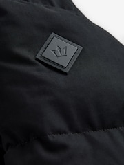 Black Signature Longline Down Puffer Coat - Image 10 of 12