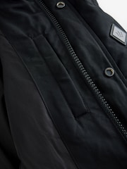 Black Signature Longline Down Puffer Coat - Image 11 of 12