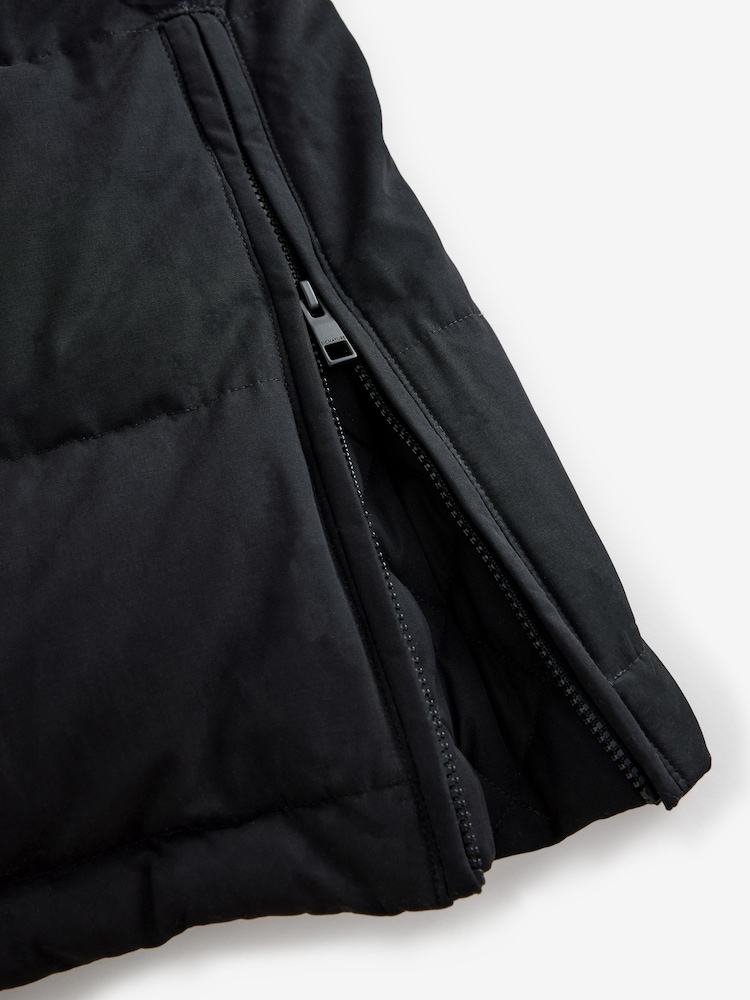 Black Signature Longline Down Puffer Coat - Image 12 of 12