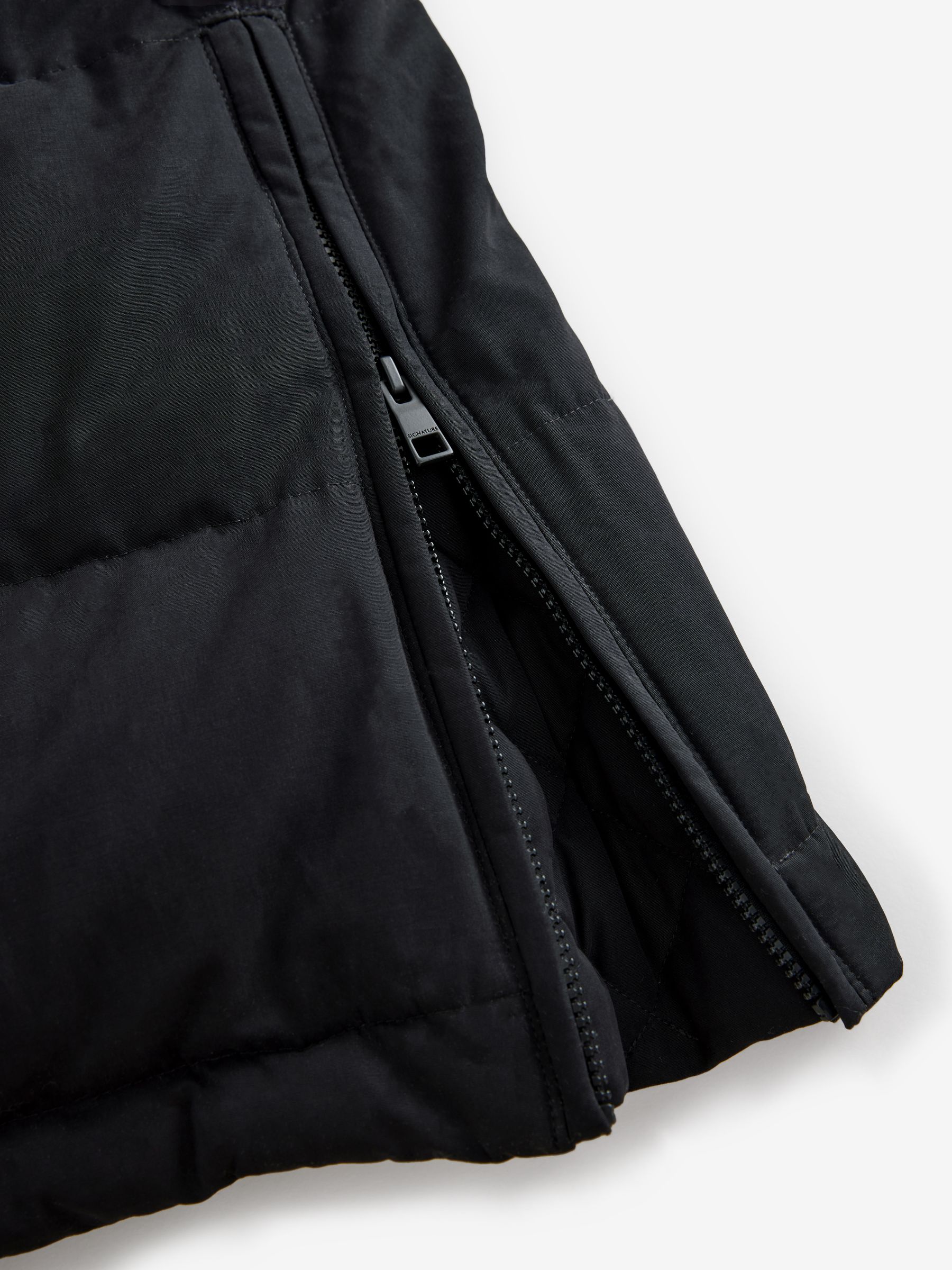 Buy Black Signature Longline Down Puffer Coat from Next United Arab Emirates