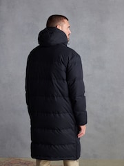 Black Signature Longline Down Puffer Coat - Image 2 of 12