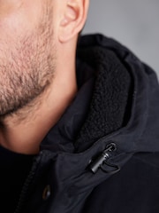 Black Signature Longline Down Puffer Coat - Image 3 of 12