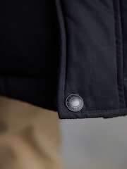 Black Signature Longline Down Puffer Coat - Image 5 of 12