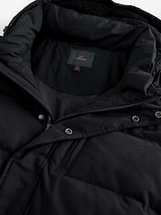 Black Signature Longline Down Puffer Coat - Image 8 of 12