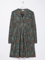 FatFace Black Elsie Textured Jersey Dress - Image 5 of 5