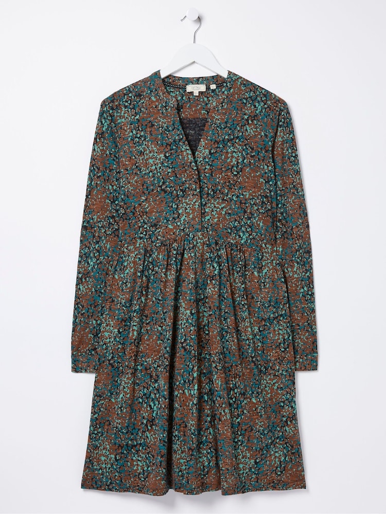 FatFace Black Elsie Textured Jersey Dress - Image 5 of 5