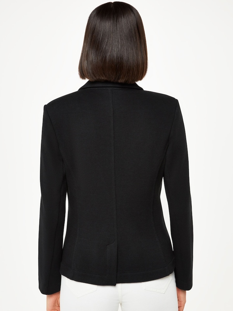Whistles Black Slim Jersey Jacket - Image 2 of 5