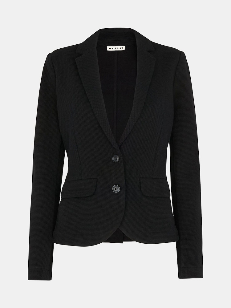 Whistles Black Slim Jersey Jacket Whistles Black Slim Jersey Jacket