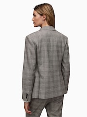 AllSaints Bea Check Blazer - Image 2 of 7