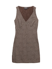 Vestido curto estampado com decote coração da Superdry - Imagem 1 de 1