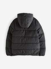 Lyle & Scott Black Longline Boys Puffer Jacket - Image 2 of 6