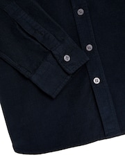 Lyle & Scott Navy Blue Boys Corduroy 100% Cotton Shirt - Image 8 of 8