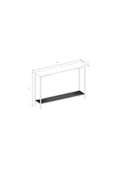 French Connection Metal/Jute Tatami Console Table - Image 3 of 7