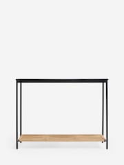 French Connection Metal/Jute Tatami Console Table - Image 4 of 7