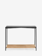 French Connection Metal/Jute Tatami Console Table - Image 6 of 7