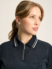 Joules Kingsley Navy Towelling T-Shirt - Image 4 of 7
