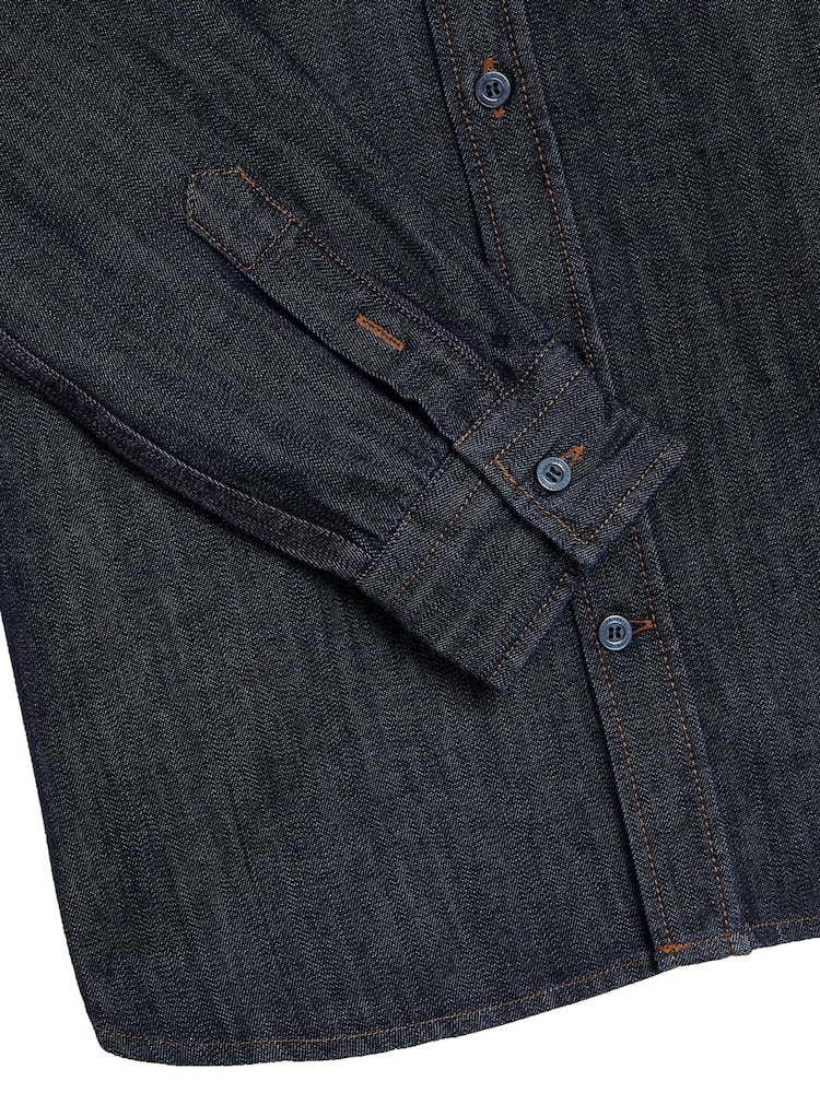 Lyle & Scott Blue Boys Mid Wash 100% Cotton Denim Shirt - Image 2 of 3