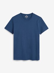 Burgundy Red/Black/White/Blue/Grey Marl Slim Fit T-Shirts 5 Pack - Image 2 of 6