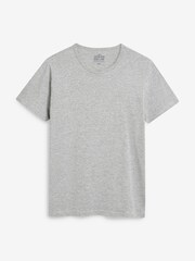 Burgundy Red/Black/White/Blue/Grey Marl Slim Fit T-Shirts 5 Pack - Image 3 of 6