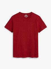 Burgundy Red/Black/White/Blue/Grey Marl Slim Fit T-Shirts 5 Pack - Image 4 of 6