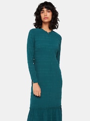 Whistles Green Mila Textured Dress - Image 3 of 5
