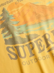 Superdry Yellow Outdoors Mountain Relaxed T-Shirt - Image 4 of 4