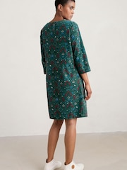Seasalt Cornwall Green High Key Needlecord Dress - Image 2 of 5