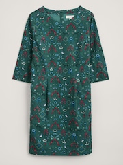 Seasalt Cornwall Green High Key Needlecord Dress - Image 4 of 5