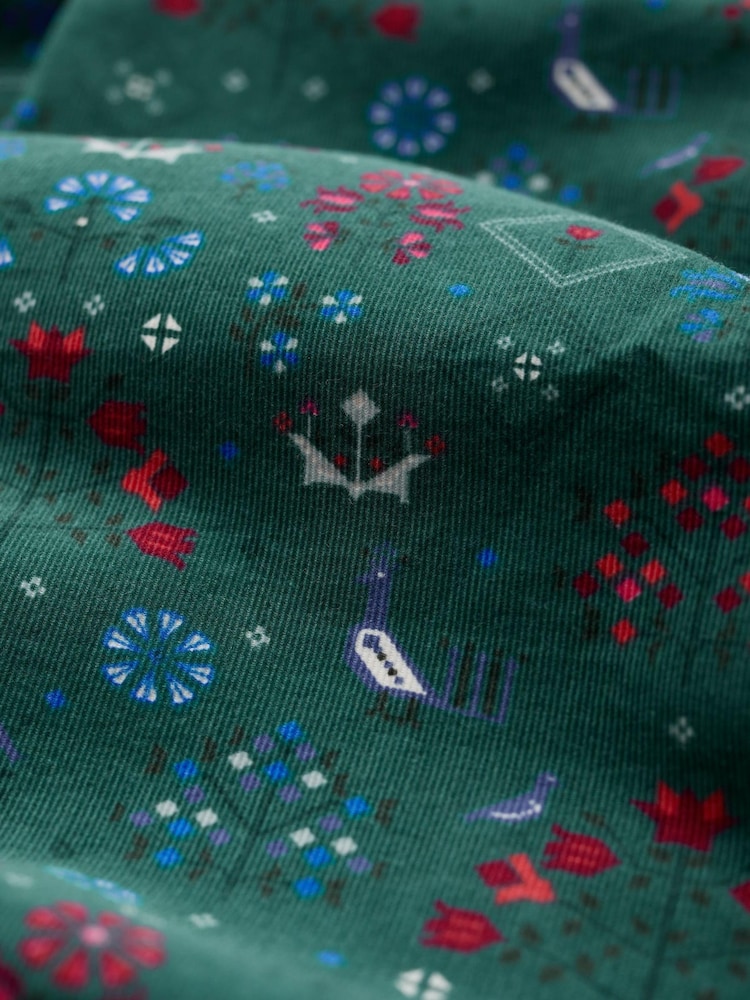 Seasalt Cornwall Green High Key Needlecord Dress - Image 5 of 5