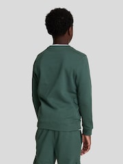 Lyle & Scott Green Boys Utility Cargo Jersey 100% Cotton Sweatshirt - Image 2 of 6
