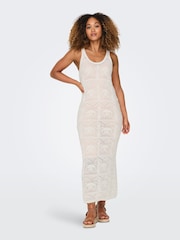 ONLY gehäkeltes, ärmelloses, gestricktes Midi-Strandkleid - Bild 3 von 8