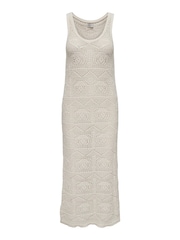 ONLY gehäkeltes, ärmelloses, gestricktes Midi-Strandkleid - Bild 6 von 8
