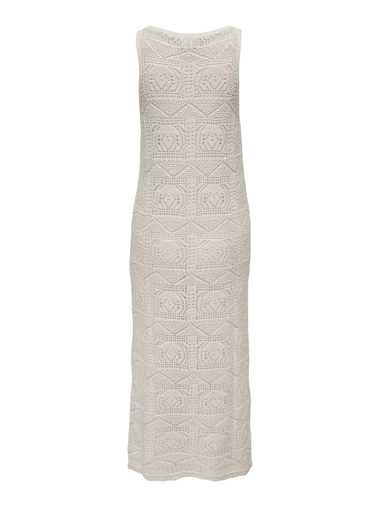 ONLY gehäkeltes, ärmelloses, gestricktes Midi-Strandkleid - Bild 8 von 8