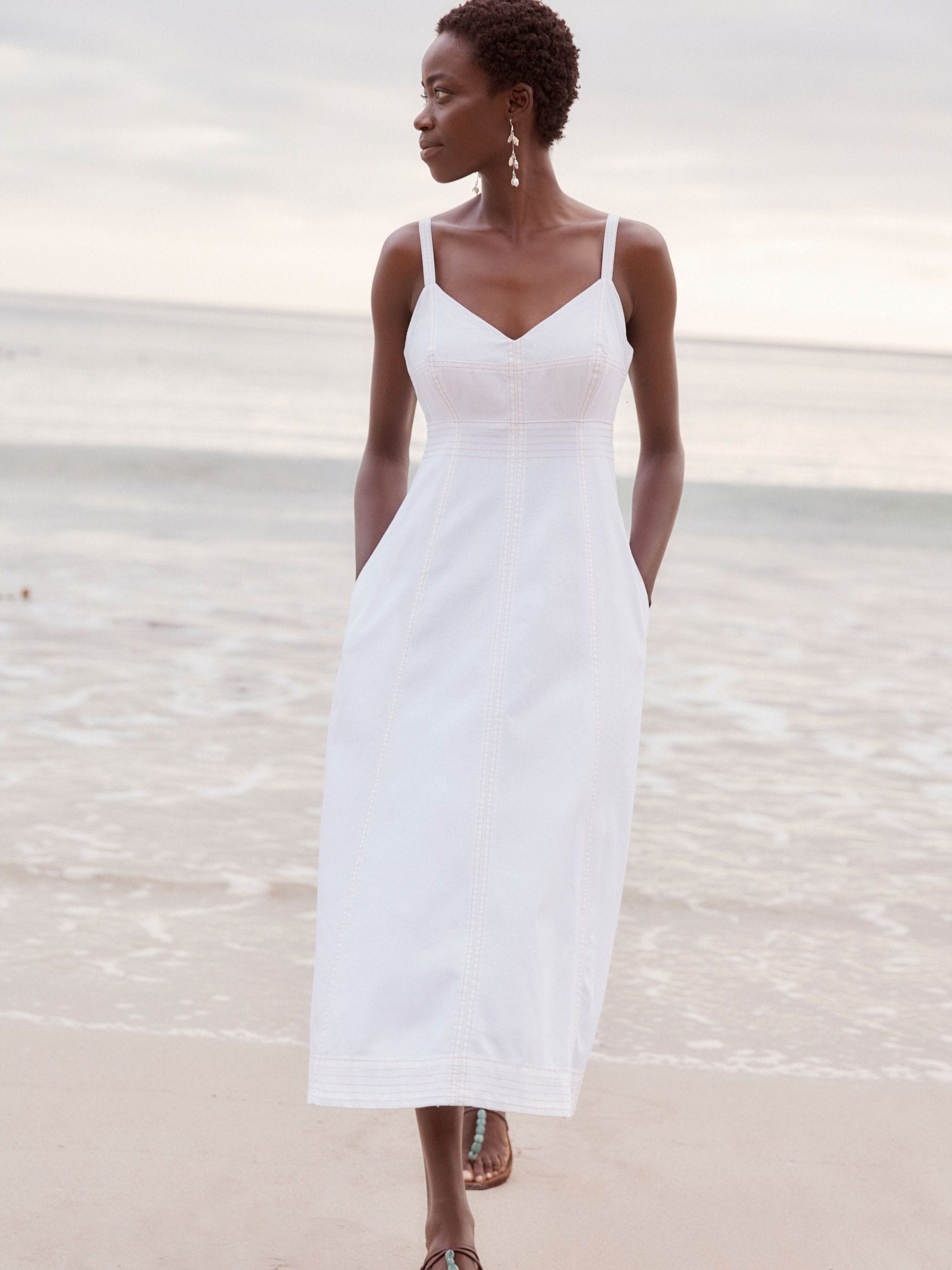 Strappy midi summer dresses shop