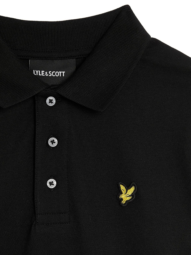 Lyle & Scott Black Long Sleeve Boys Polo Shirt - Image 1 of 2