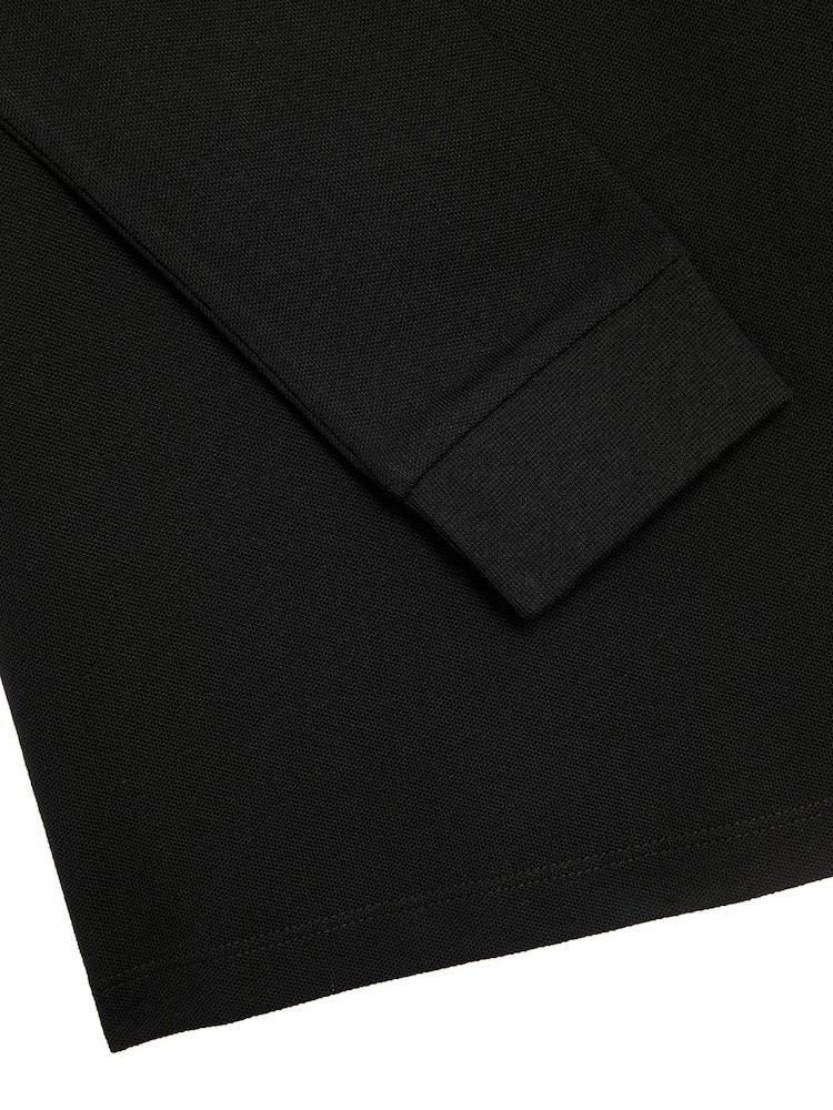 Lyle & Scott Black Long Sleeve Boys Polo Shirt - Image 2 of 2