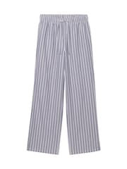 Superdry Blue Cotton Stripe Trousers - Image 7 of 8