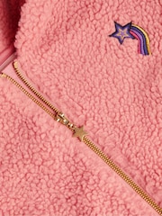 Monsoon Pink Teddy Cosmic Fleece Jacket - Image 1 of 3
